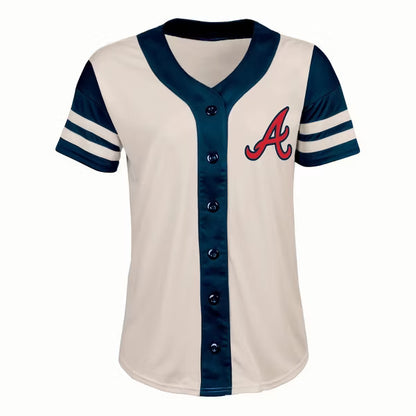 MLB Atlanta Braves Women's Antique White Jersey - M