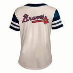 MLB Atlanta Braves Women's Antique White Jersey - M