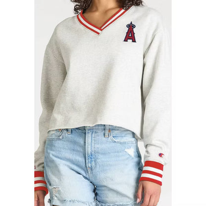 MLB Los Angeles Angels Women's Champion Boxy Sweatshirt - S