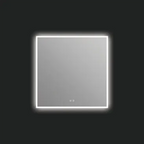 ICO Bath Camden 36’’ W x 36’’ H Modern Square Aluminum Frameless Bathroom Wall Mirror with Light - *Home Decor &