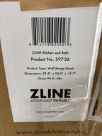 Dent ZLINE 36" Professional Convertible Vent Wall Mount Range Hood in Stainless Steel (597-36)