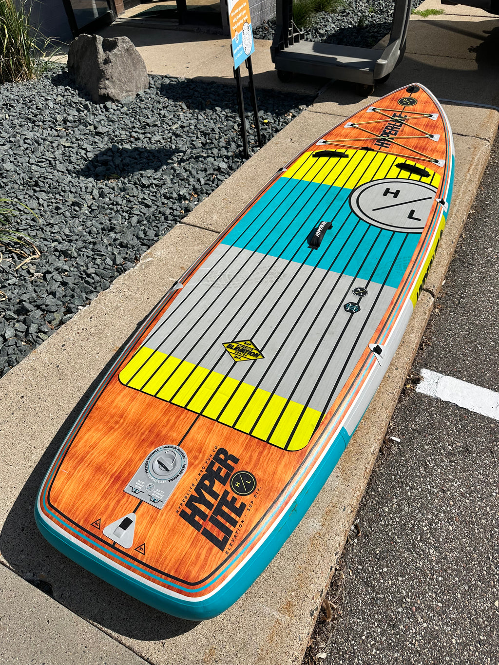 Used Hyperlite Elevation 10'2" Inflatable Stand Up Paddle Board Package