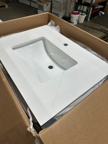 Kohler Cordate 31" Free Standing Single Basin Vanity Set with Cabinet and Quartz Vanity Top