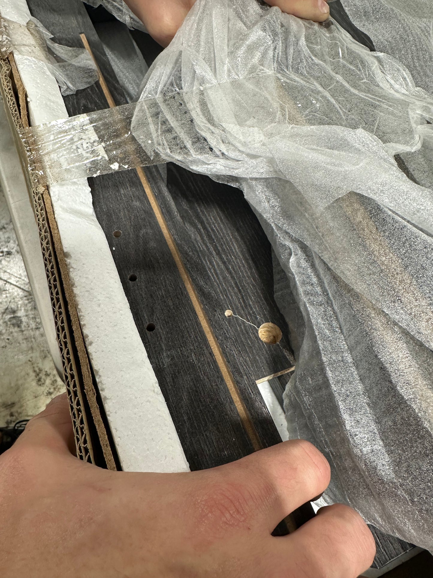 See Desc 70 in. Charcoal MDF TV Stand with Adjustable Shelves (Max TV Size 80 in.)