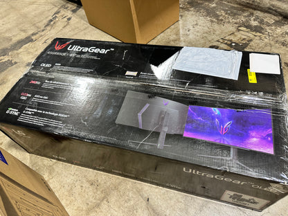LG UltraGear 45" QHD 240Hz 0.03ms GTG Curved OLED G-Sync Gaming Monitor (45GR95QE-B) - Black