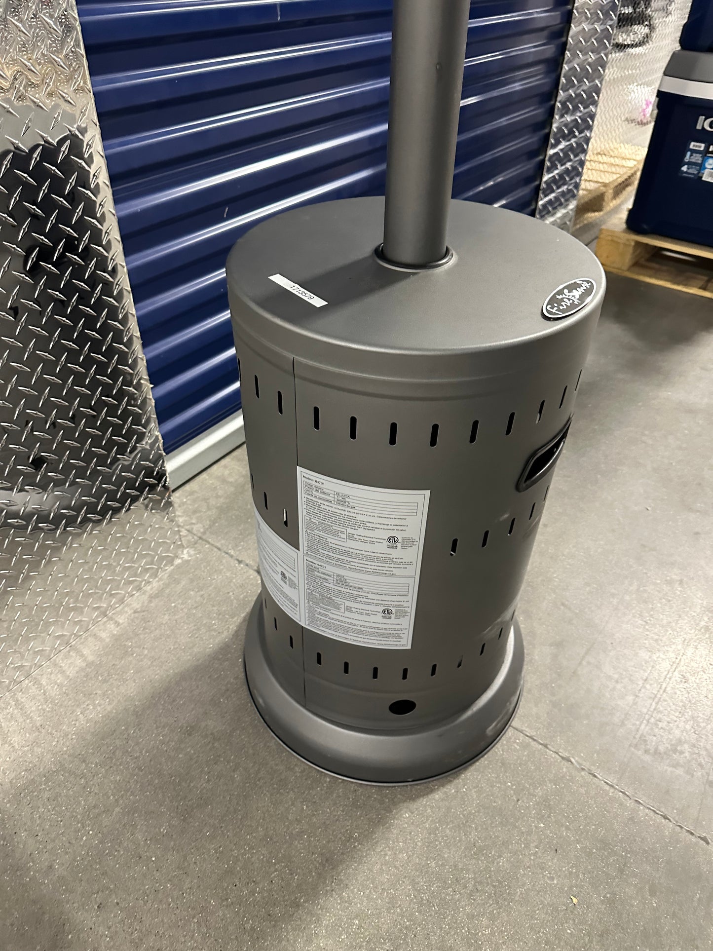 Used Kirkland Gray Commercial Patio Heater