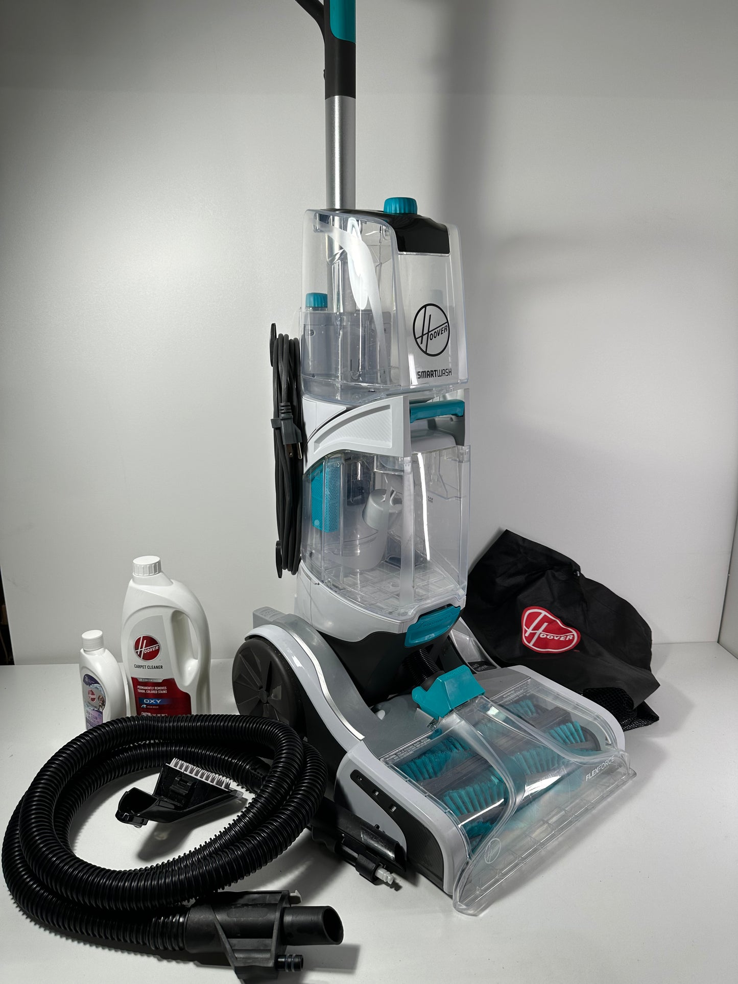 Used Hoover SmartWash+ Automatic Carpet Cleaner with Oxy Carpet Cleaner Solution