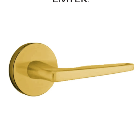 Emtek Hermes Door Lever Set from the Brass Modern Collection