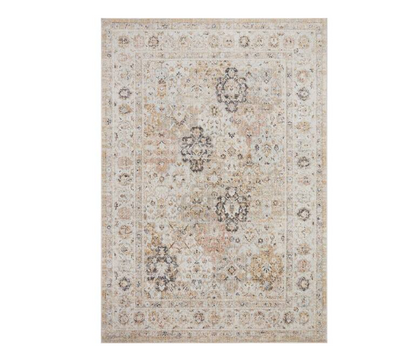 LOLOI Monroe Beige/Multi 2 ft. 6 in. x 10 ft. Traditional Runner Area Rug