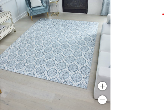 Wyatt & Ash Washable Indoor Area Rug, Alisha 5' x 7'