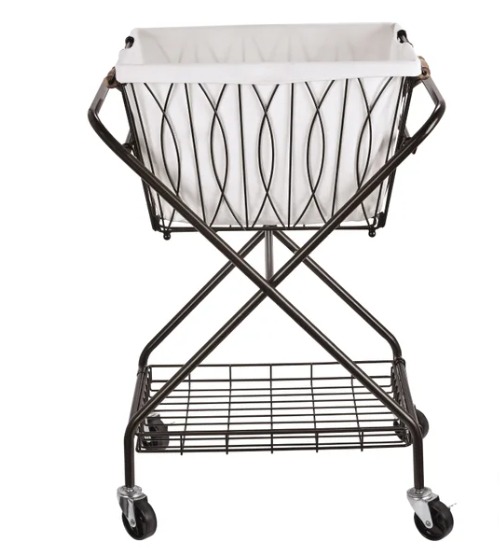 Artesa Verona Laundry Cart with Removable Basket