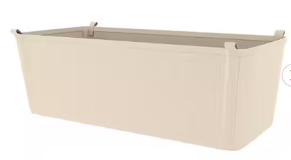 11 in. H x 18 in. W Brown Steel 1-Drawer Wide Mesh Wire Basket Bag