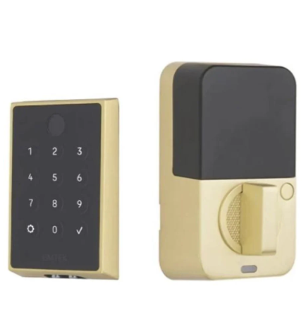 Emtek Empowered 2 Electronic Touchscreen/Fingerprint Key Free Entry Deadbolt with Bluetooth