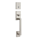 Scuff Kwikset San Clemente Single Cylinder Keyed Entry Handleset with SmartKey, Exterior Only Model: 818SCELIP-15S.STRKP