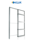 Eclisse Pocket Door System Steel Frame Kit for 28" x 80" Doors with 2x6 Walls