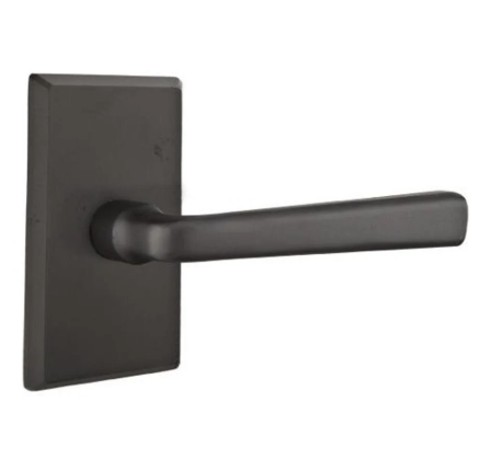 Emtek Cimarron Sandcast Bronze Privacy Leverset 720CRLHFB