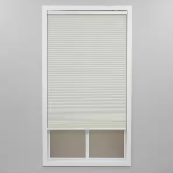 Perfect Lift Window Treatment Cream Cordless Light Filtering Polyester Cellular Shades - 27 in. W x 64 in. L
