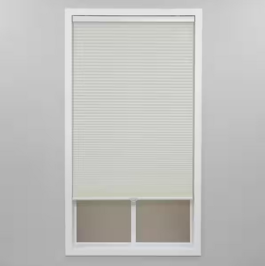 Perfect Lift Window Treatment Cream Cordless Light Filtering Polyester Cellular Shades - 27 in. W x 64 in. L