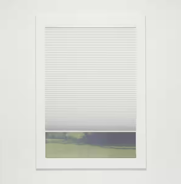 Perfect Lift Window Treatment Ivory Cordless Blackout Eco Polyester Cellular Shades - 31.5 in. W x 60 in. L