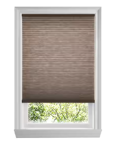 Home Decorators Collection Chocolate Cordless Light Filtering Cellular Shades Windows - 29 in. W x 48 in. L (Actual Size 28.75 in. W x 48 in.L)