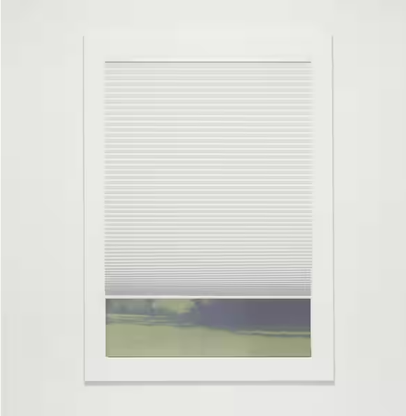 Perfect Lift Window Treatment Ivory Cordless Blackout Eco Polyester Cellular Shades - 30.5 in. W x 60 in. L
