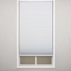 Perfect Lift Window Treatment White Cordless Blackout Polyester Cellular Shades - 32 in. W x 48 in. L