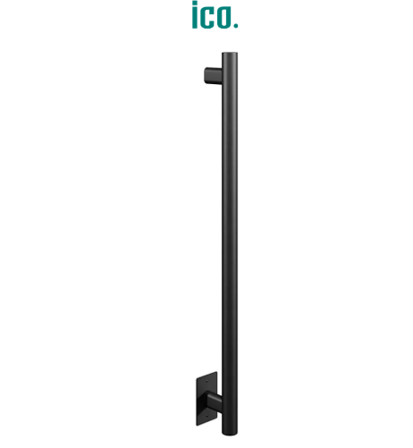ICO Bath Tuzio Como 1-1/2"W x 35-3/8"H 120 V Hardwired Steel Towel Warmer