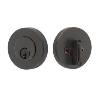 Emtek Single Cylinder Modern Disc Deadbolt Model: 8423US10B