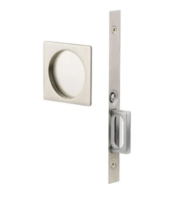 Emtek Square Passage Pocket Door Mortise Lock Model: 2184US14