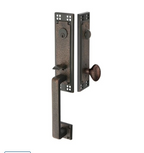 Emtek Arts and Crafts Single Cylinder Keyed Entry Designer Brass Handleset