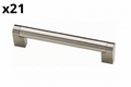 21 x Stratford 5-1/16 in. (128 Mm) Modern Cabinet Drawer Bar Pull in Stainless Steel
