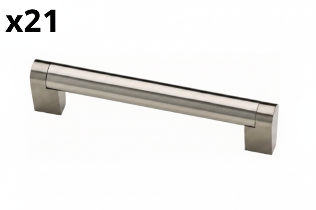 21 x Stratford 5-1/16 in. (128 Mm) Modern Cabinet Drawer Bar Pull in Stainless Steel