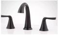 Signature Hardware Provincetown Two Handle Widespread Bathroom Sink Faucet in Matte Black