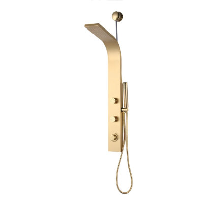 Anzzi Cici Retrofit Shower with Shower Head, Hand Shower, Body sprays, and Hose Model: SP-AZ081BG