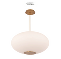 See Desc Modern Forms Illusion 22" Wide Switchable Color Temperature LED Pendant - Set to 3500K Model: PD-72322-35-AB