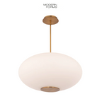 See Desc Modern Forms Illusion 22" Wide Switchable Color Temperature LED Pendant - Set to 3500K Model: PD-72322-35-AB