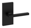 Baldwin Square Non-Turning Two-Sided Dummy Door Lever Set with 5 Inch Rectangle Rose from the Reserve Collection Model: FDSQUCFR190 |
