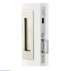 Emtek Pocket Door Mortise - Narrow Modern Rectangular Dummy Function (Satin Nickel)