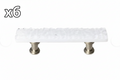 6 x Sietto Glacier 3 Inch Center to Center Bar Cabinet Pull