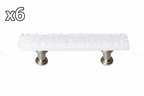 6 x Sietto Glacier 3 Inch Center to Center Bar Cabinet Pull