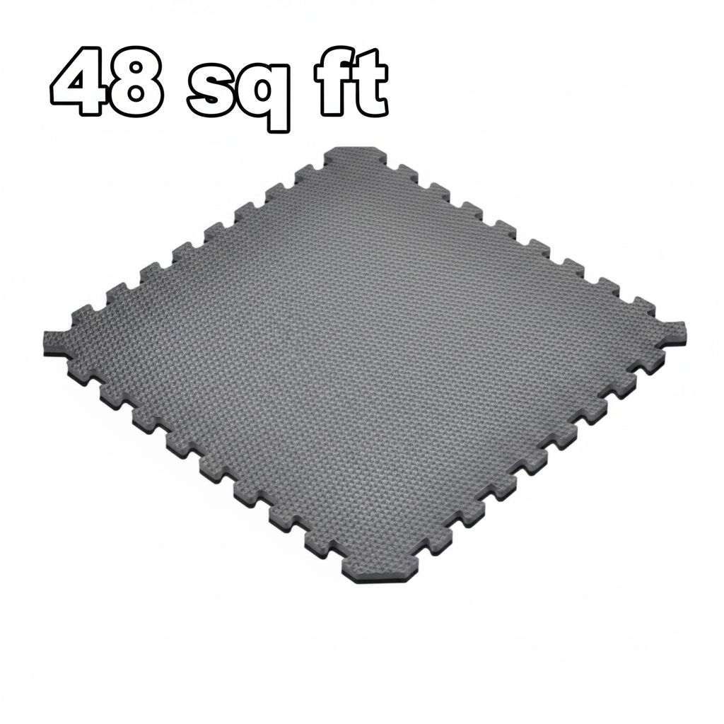Norsk Reversible Foam Flooring, 48 sq ft., 24 in. x 24 in. Foam Mats
