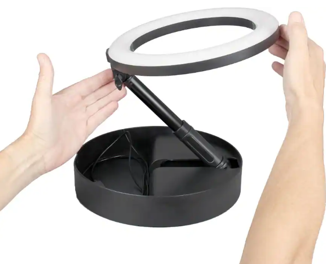 Sunpak Self-Storing Vlogging Kit con control remoto Bluetooth - VGC-LED
