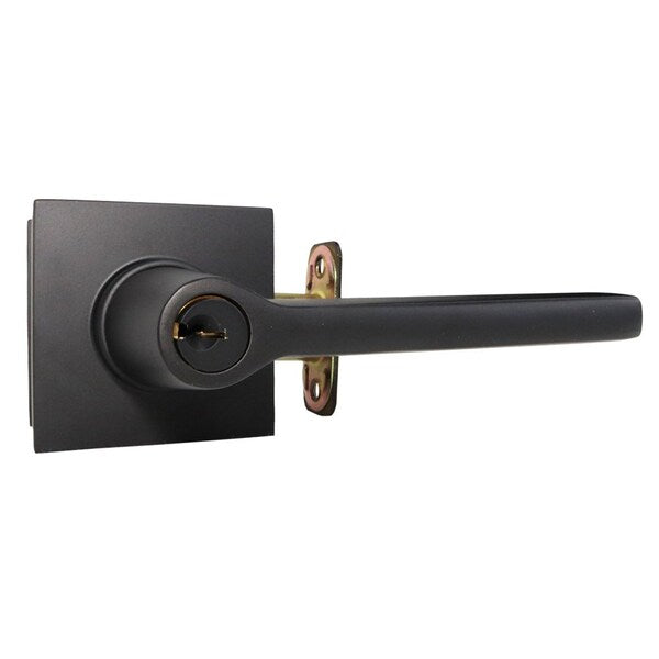 Helios Lever Right Hand 2-3/8 in&2-3/4 in Backset Strike Keyed Entry for 1-1/4 in to 2-1/16 in Door - *Tools Hardware &
