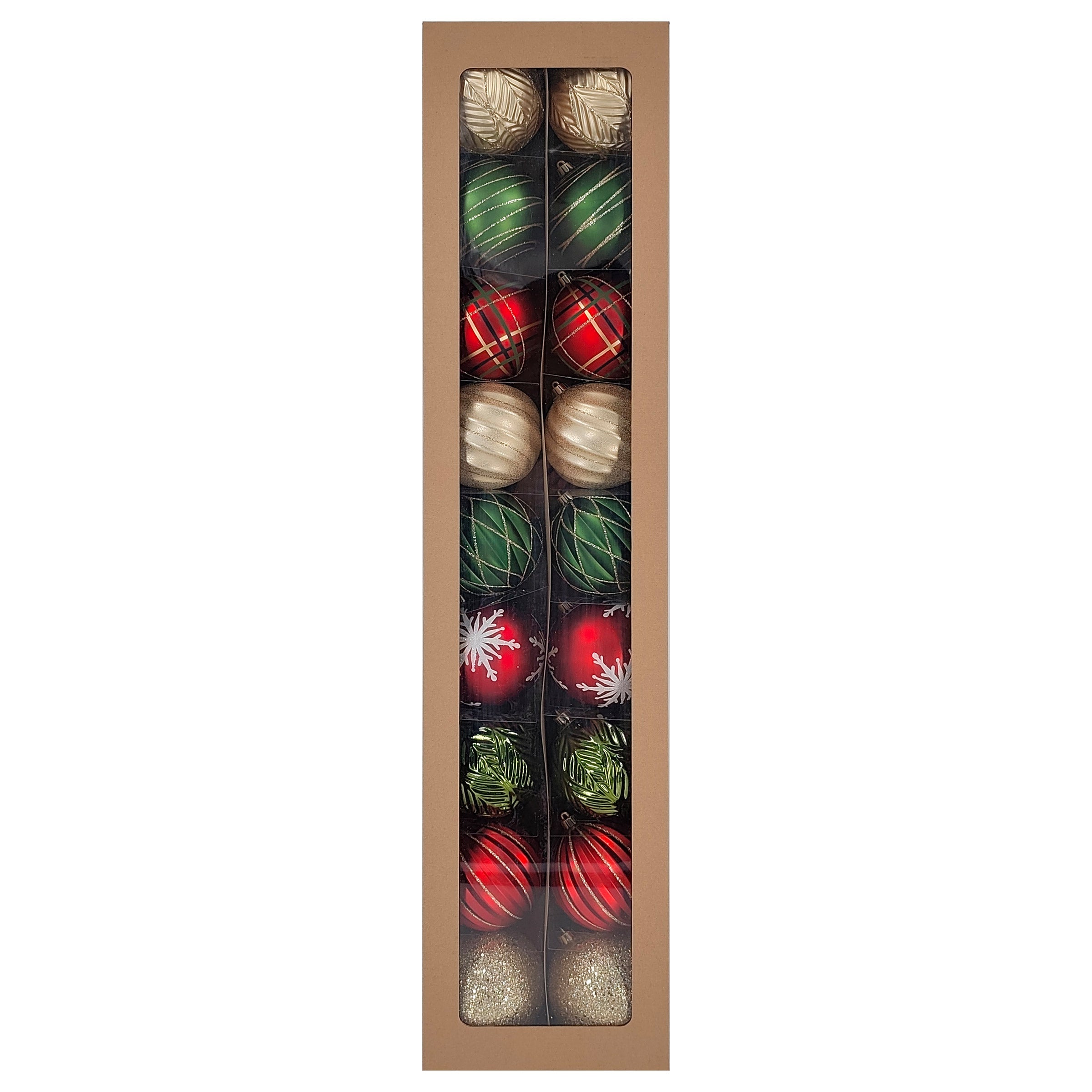 Kirkland Shatter Resistant Ornaments, 18-count, Assorted Colors