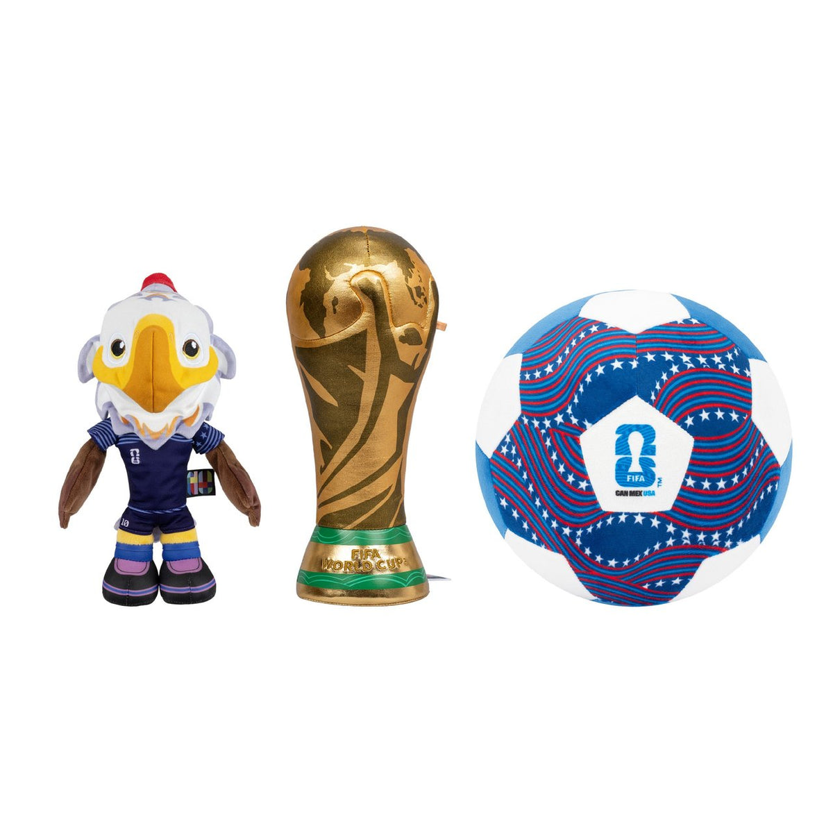 FIFA World Cup Mascot 8-Inch 3-Pack Plush Assortment