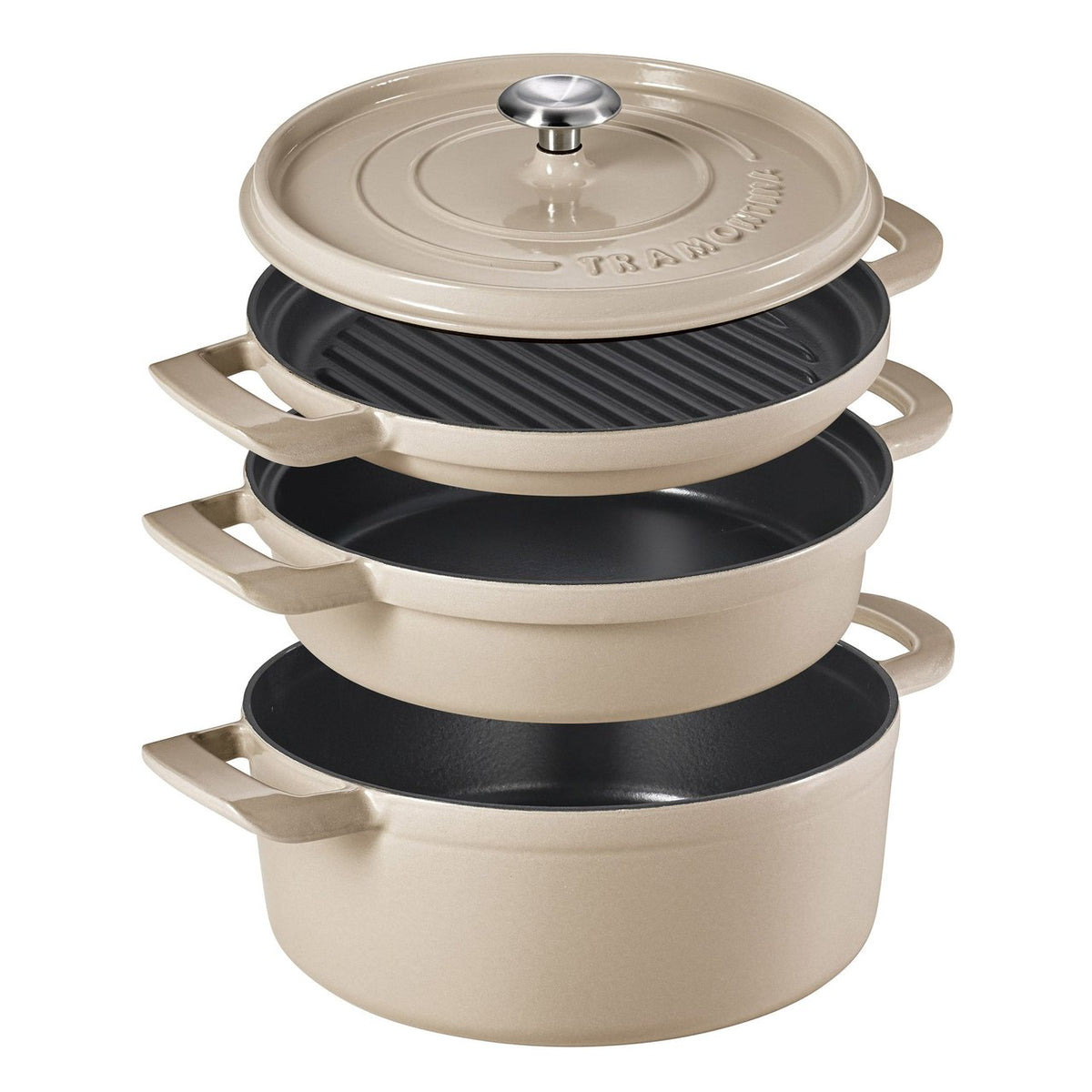 Tramontina Stackable Cast Iron 4-Piece Set