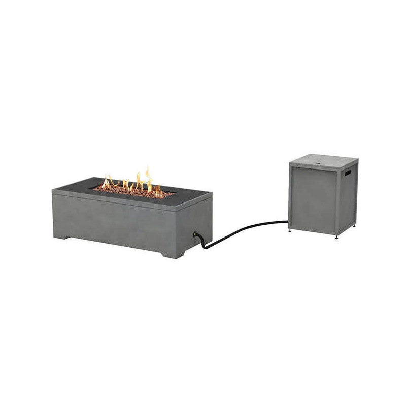 Bond Faux Concrete Fire Table 48" With Tank Hideaway