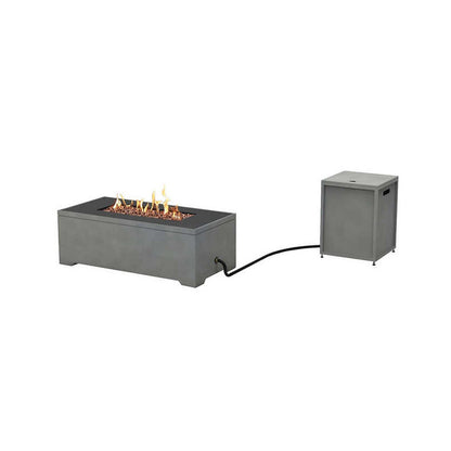 Bond Faux Concrete Fire Table 48" With Tank Hideaway