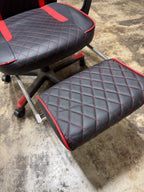 Used Arozzi Milano Enhanced Gaming Racing-Style Chair, Black/Red