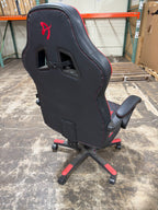 Used Arozzi Milano Enhanced Gaming Racing-Style Chair, Black/Red